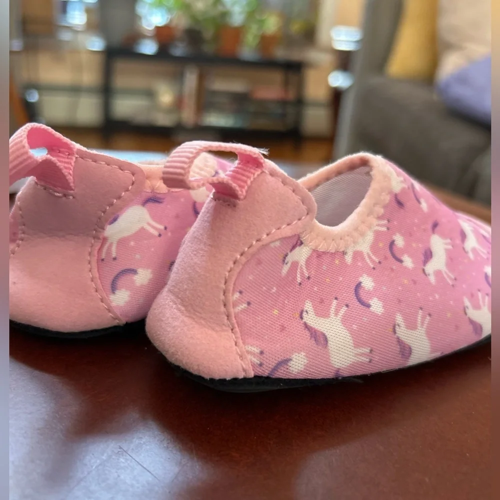 Unicorn Water Shoes | Toddler Girl Size 4/5 | Perfect for Indoor Water Parks!